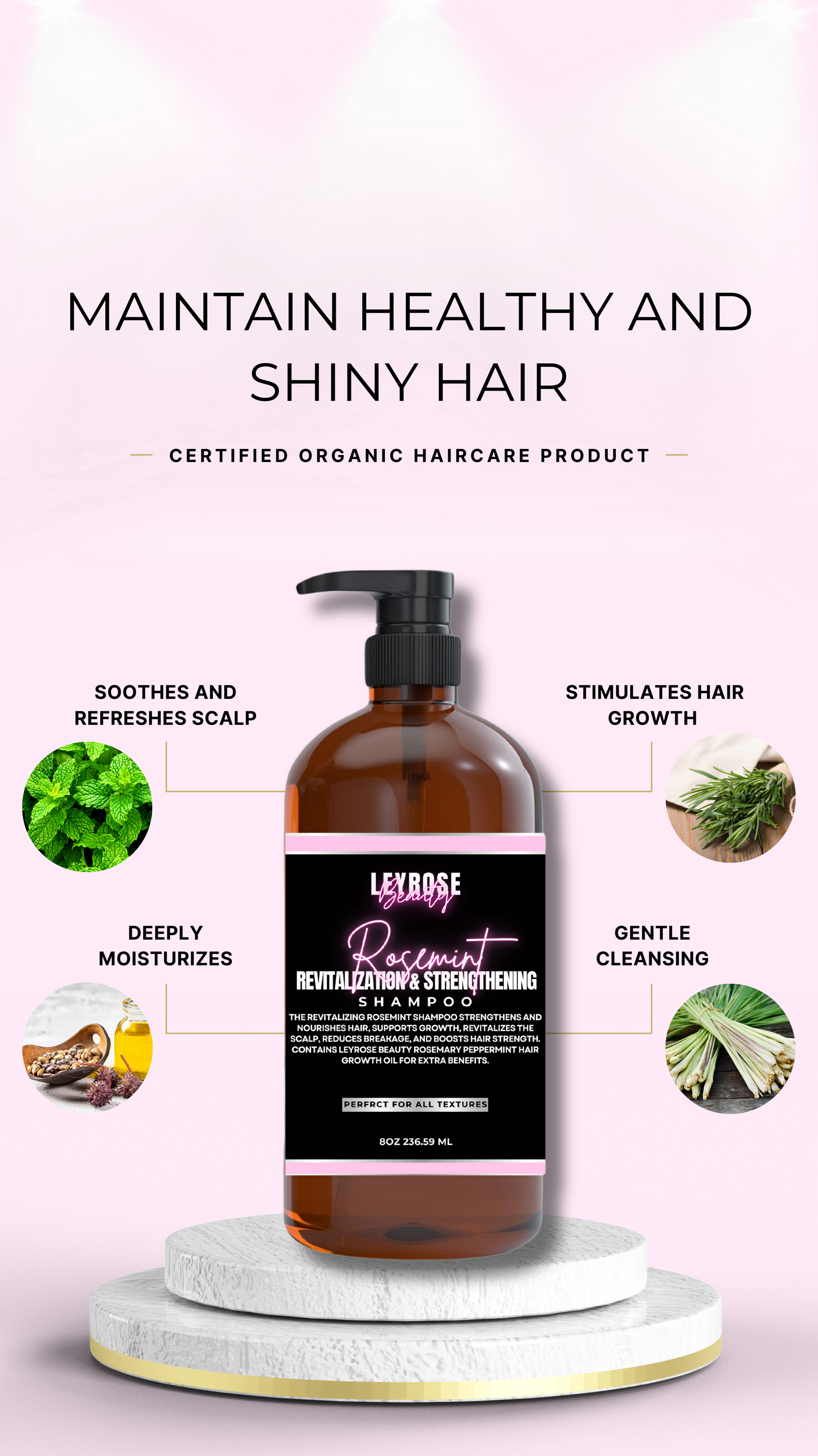 RoseMint Revitalization & Strengthening Shampoo